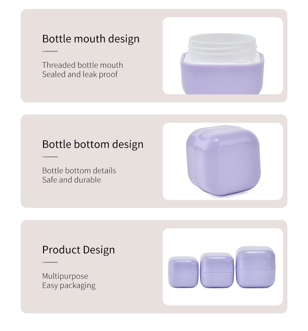 Square PP Cream Jar Квадратная банка для крема из ПП
