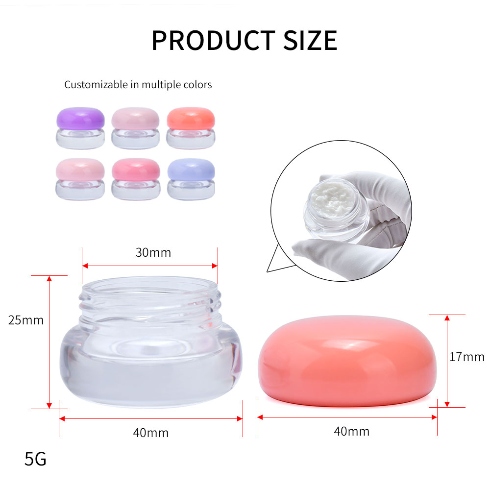 5g Plastic Sleeping Mask Jar Lip Balm Container 5 г пластиковая банка для сна, бальзам для губ, контейнер для бальзама для губ