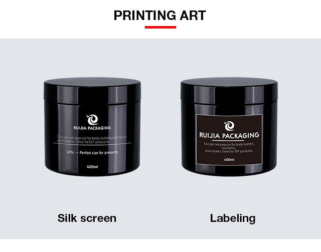 Custom Round Black Plastic Jars Пользовательские круглые черные пластиковые банки