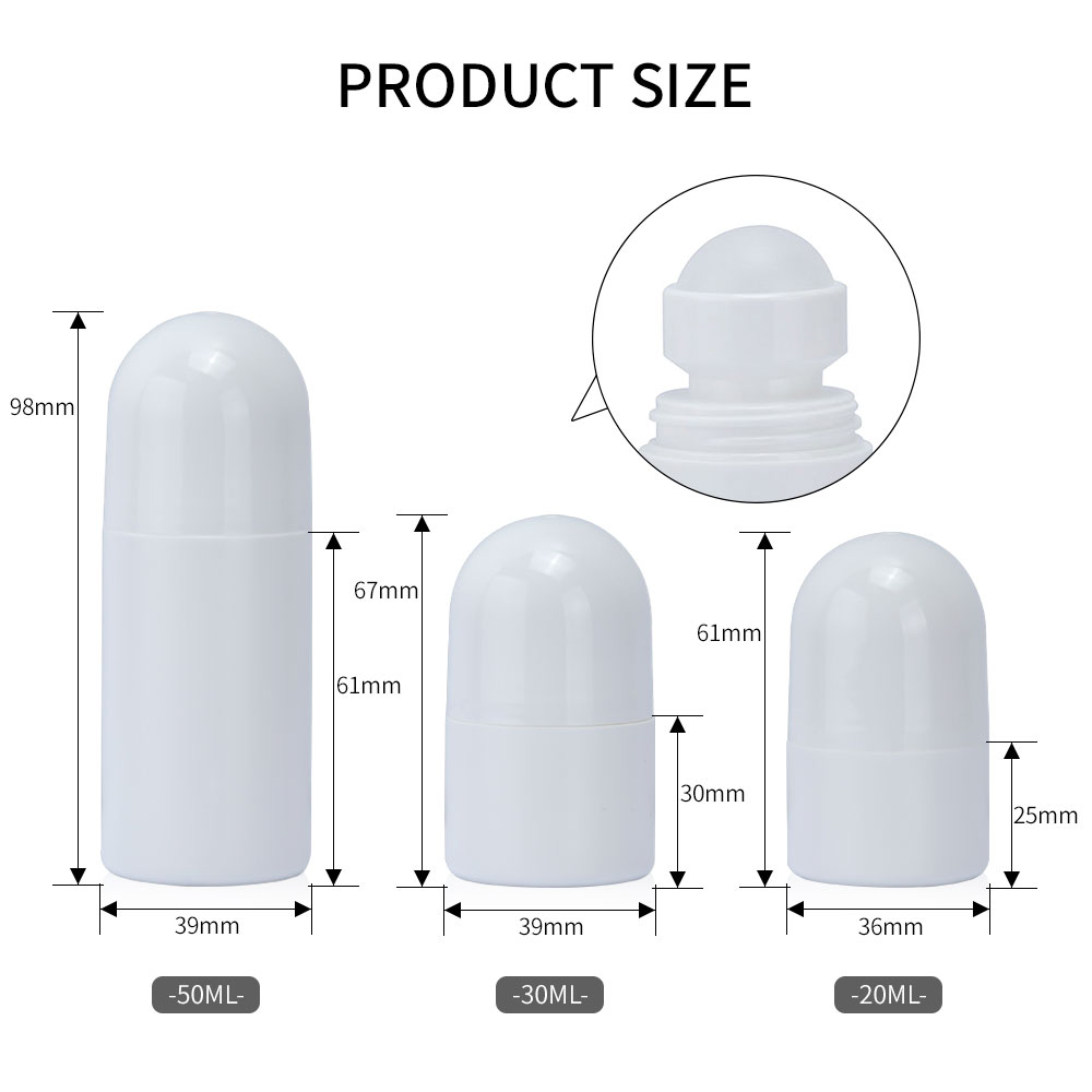 Oil Roller Ball Deodorant Container Packaging Size Контейнер для дезодоранта с масляным роликом Размер упаковки