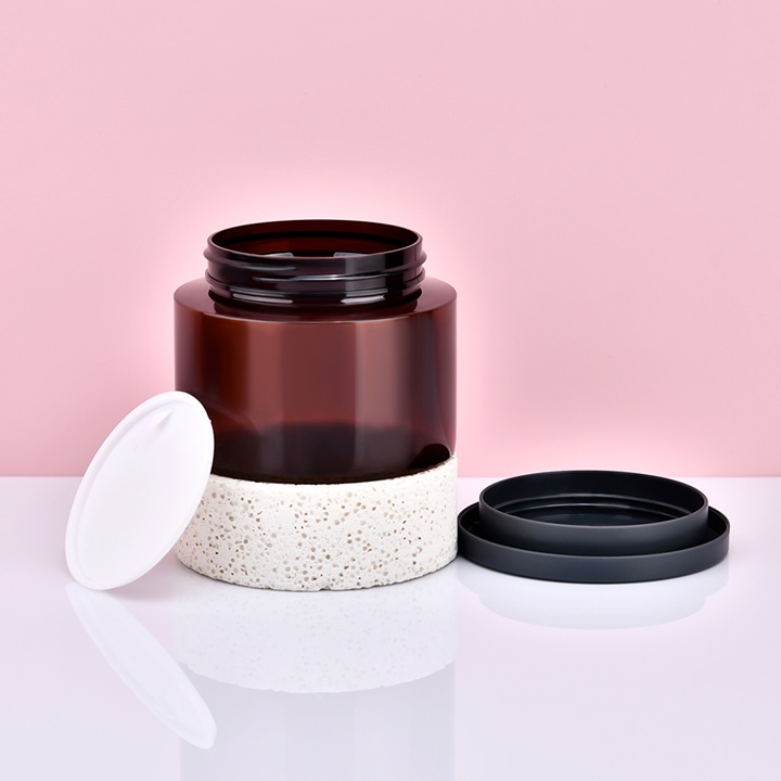 250ml Amber PET Plastic Jars Янтарные пластиковые банки из ПЭТ емкостью 250 мл